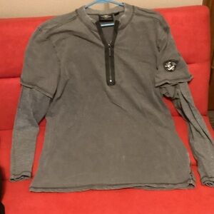 Harley-Davidson Men's Gray Long Sleeve Tee